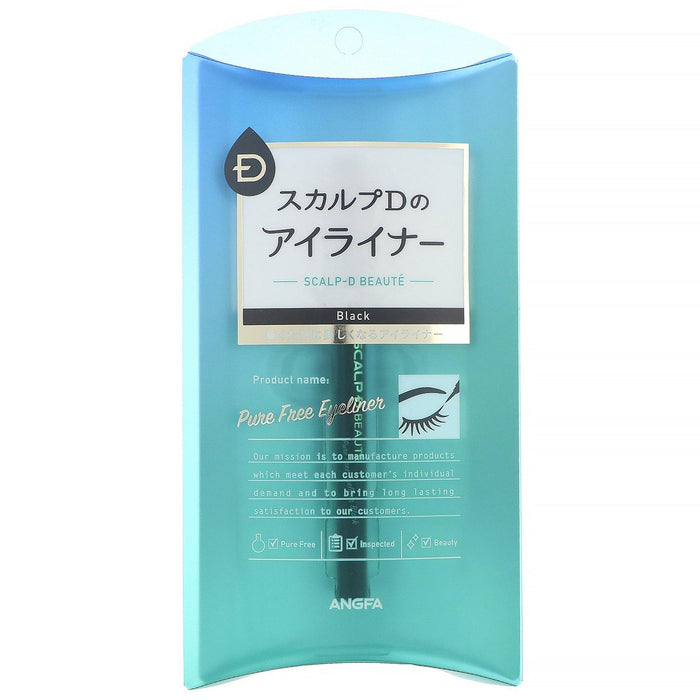 Angfa, Scalp-D Beaute, Pure Free Eyeliner, Black, 0.02 fl oz (0.57 ml) - HealthCentralUSA