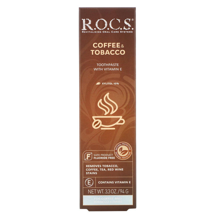 R.O.C.S., Coffee & Tobacco Toothpaste, 3.3 oz (94 g) - HealthCentralUSA