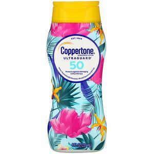 Coppertone, UltraGuard, Sunscreen Lotion, SPF 50, 8 fl oz (237 ml) - HealthCentralUSA