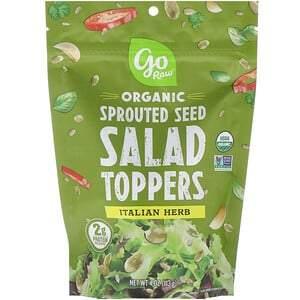 Go Raw, Organic, Sprouted Seed Salad Toppers, Italian Herb, 4 oz (113 g) - HealthCentralUSA