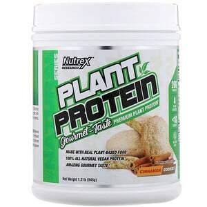Nutrex Research, Natural Series, Plant Protein, Cinnamon Cookies, 1.2 lb (545 g) - HealthCentralUSA