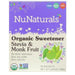 NuNaturals, Organic Sweetener, Stevia and Monk Fruit, 70 Packets, 2.47 oz (70 g) - HealthCentralUSA