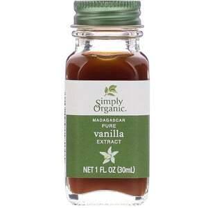 Simply Organic, Madagascar Pure Vanilla Extract, 1 fl oz (30 ml) - HealthCentralUSA