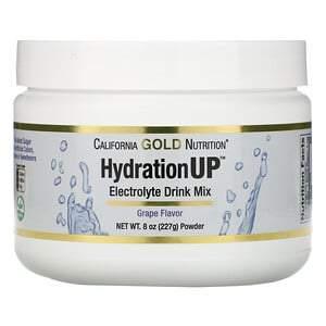 California Gold Nutrition, HydrationUP, Electrolyte Drink Mix Powder, Grape, 8 oz (227 g) - HealthCentralUSA