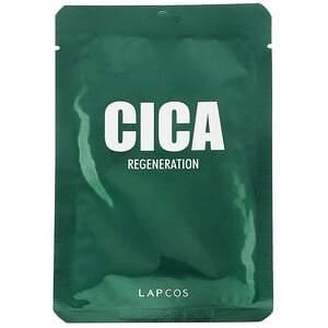 Lapcos, Cica Sheet Beauty Mask, Regeneration, 1 Sheet, 1.01 fl oz (30 ml) - HealthCentralUSA