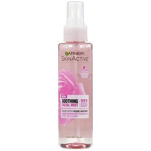 Garnier, SkinActive, Soothing Facial Mist with Rose Water, 4.4 fl oz (130 ml) - HealthCentralUSA
