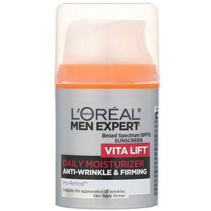 L'Oreal, Men Expert Anti-Wrinkle & Firming, Vita Lift Daily Moisturizer, SPF 15, 1.6 fl oz (48 ml) - HealthCentralUSA