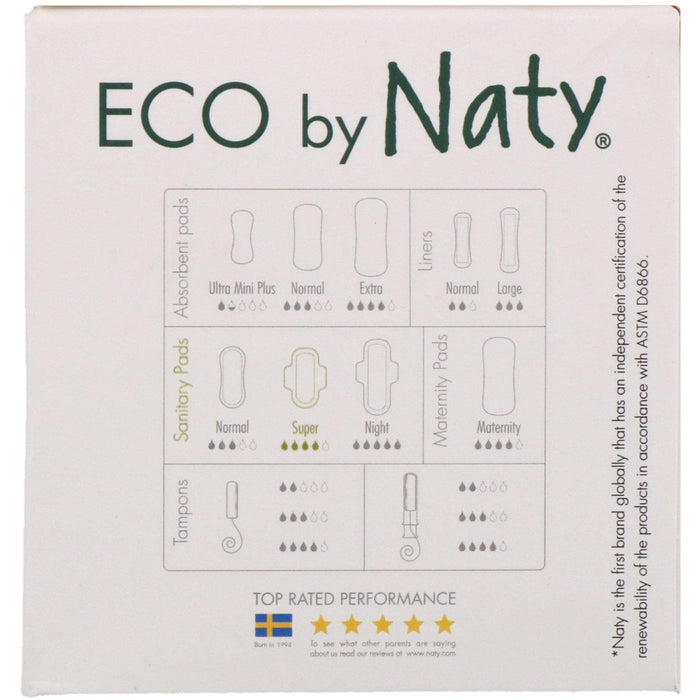 Naty, Thin Pads, Super, 13 Eco Pieces - HealthCentralUSA