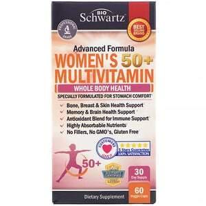 BioSchwartz, Advanced Formula Women's 50+ Multivitamin, 60 Veggie Caps - HealthCentralUSA