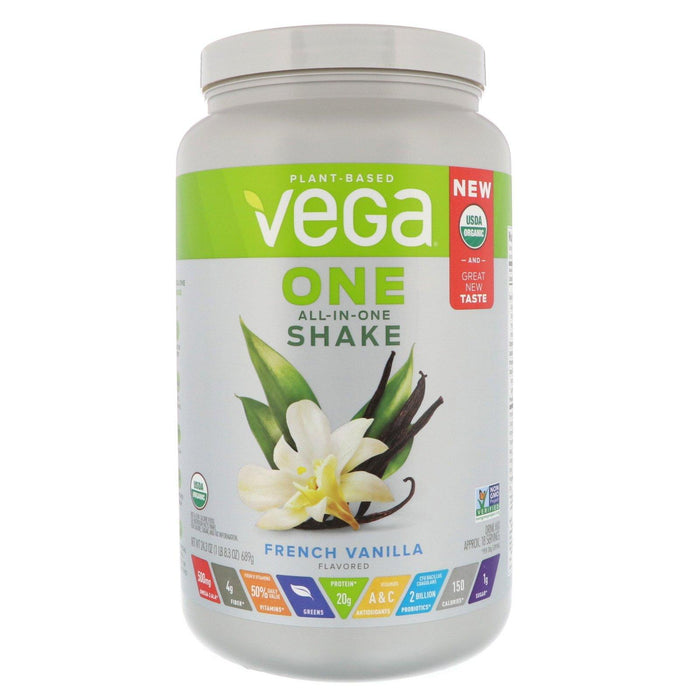 Vega, One French Vanilla, 24.3 oz (689 g) - HealthCentralUSA