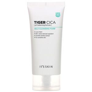 It's Skin, Tiger Cica, Mild Cleansing Foam, 120 ml - HealthCentralUSA