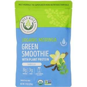 Kuli Kuli, Organic Moringa Green Smoothie With Plant Protein, Vanilla, 7.9 oz (224 g) - HealthCentralUSA