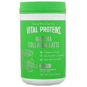 Vital Proteins, Matcha Collagen Latte, Vanilla, 9.3 oz (265 g) - HealthCentralUSA