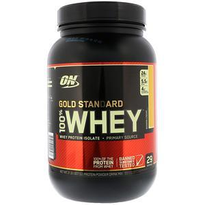 Optimum Nutrition, Gold Standard 100% Whey, Banana Cream, 2 lb (907 g) - HealthCentralUSA