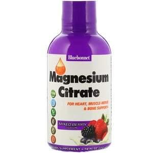 Bluebonnet Nutrition, Liquid Magnesium Citrate, Mixed Berry Flavor, 16 fl oz (472 ml) - HealthCentralUSA
