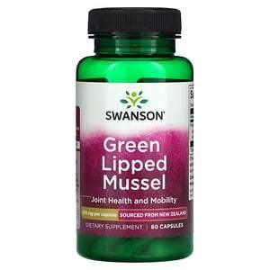 Swanson, Green Lipped Mussel, 500 mg, 60 Capsules - HealthCentralUSA