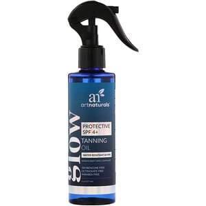 Artnaturals, Glow, Tanning Oil, Protective SPF 4+, 6 oz (177 ml) - HealthCentralUSA