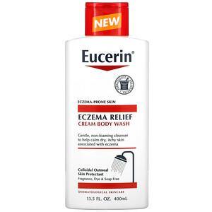 Eucerin, Eczema Relief, Cream Body Wash, 13.5 fl oz (400 ml) - HealthCentralUSA