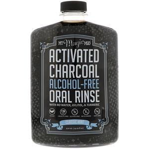 My Magic Mud, Activated Charcoal, Alcohol-Free Oral Rinse, Classic Mint, 14.20 fl oz (420 ml) - HealthCentralUSA