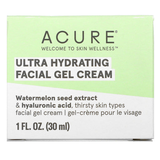 Acure, Ultra Hydrating, Facial Gel Cream, 1 fl oz (30 ml) - HealthCentralUSA