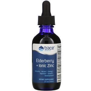 Trace Minerals Research, Elderberry + Ionic Zinc, 2 fl oz (59 ml) - HealthCentralUSA