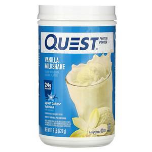 Quest Nutrition, Protein Powder, Vanilla Milkshake, 1.6 lb (726 g) - HealthCentralUSA