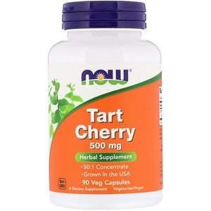 Now Foods, Tart Cherry, 500 mg, 90 Veg Capsules - HealthCentralUSA