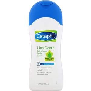 Cetaphil, Ultra Gentle, Refreshing Body Wash, Refreshing Scent, 16.9 fl oz (500 ml) - HealthCentralUSA
