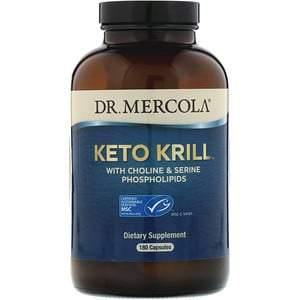 Dr. Mercola, Keto Krill with Choline & Serine Phospholipids, 180 Capsules - HealthCentralUSA
