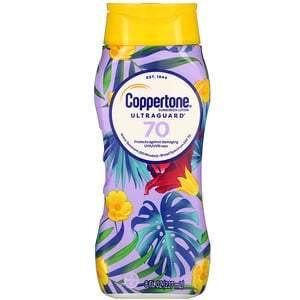 Coppertone, UltraGuard, Sunscreen Lotion, SPF 70, 8 fl oz (237 ml) - HealthCentralUSA