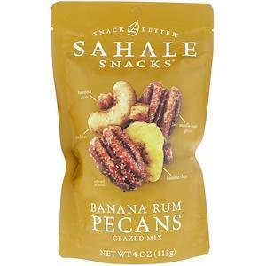 Sahale Snacks, Glazed Mix, Banana Rum Pecans, 4 oz (113 g) - HealthCentralUSA