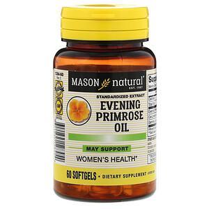 Mason Natural, Evening Primrose Oil, 60 Softgels - HealthCentralUSA
