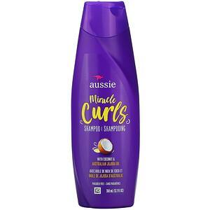 Aussie, Miracle Curls, Shampoo, with Coconut & Australian Jojoba Oil, 12.1 fl oz (360 ml) - HealthCentralUSA