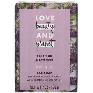 Love Beauty and Planet, Relaxing Rain, Bar Soap, Argan Oil & Lavender, 7 oz (198 g) - HealthCentralUSA