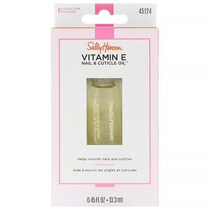 Sally Hansen, Vitamin E Nail & Cuticle Oil , 0.45 fl oz (13.3 ml) - HealthCentralUSA