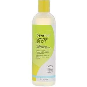 DevaCurl, Low-Poo, Delight, Weightless Waves Mild Lather Cleanser, 12 fl oz (355 ml) - HealthCentralUSA