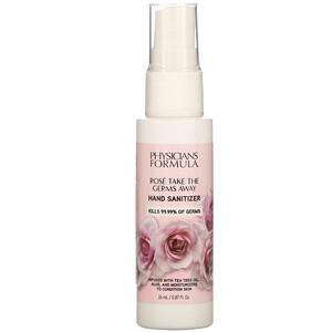 Physicians Formula, Rose Take the Germs Away, Hand Sanitizer, 0.87 fl oz (26 ml) - HealthCentralUSA