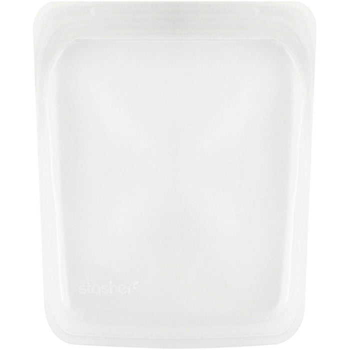 Stasher, Reusable Silicone Food Bag, Half Gallon Bag, Clear, 64.2 fl oz (1.92 l) - HealthCentralUSA