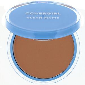 Covergirl, Clean Matte, Pressed Powder, 555 Soft Honey, .35 oz (10 g) - HealthCentralUSA
