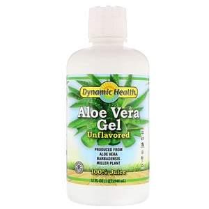 Dynamic Health Laboratories, Aloe Vera Gel, 100% Juice, Unflavored, 32 fl oz (946 ml) - HealthCentralUSA