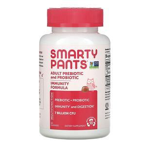 SmartyPants, Adult Prebiotic and Probiotic, Strawberry Creme, 7 Billion CFU, 60 Gummies - HealthCentralUSA