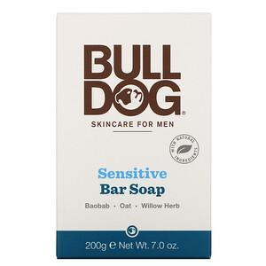 Bulldog Skincare For Men, Bar Soap, Sensitive, 7.0 oz (200 g) - HealthCentralUSA