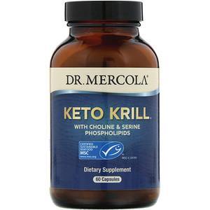 Dr. Mercola, Keto Krill with Choline & Serine Phospholipids, 60 Capsules - HealthCentralUSA