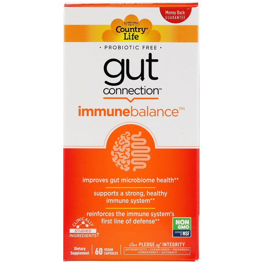 Country Life, Gut Connection, Immune Balance, 60 Vegan Capsules - HealthCentralUSA