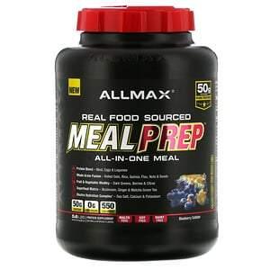 ALLMAX Nutrition, Real Food Sourced Meal Prep, All-in-One Meal, Blueberry Cobbler, 5.6 lb (2.54 kg) - HealthCentralUSA