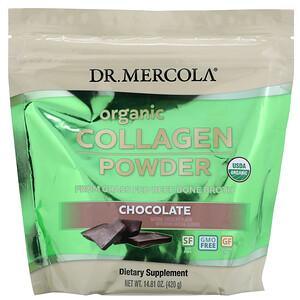 Dr. Mercola, Organic Collagen Powder, Chocolate, 14.81 oz (420 g) - HealthCentralUSA