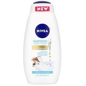 Nivea, Pampering Body Wash, Coconut and Almond Milk, 20 fl oz (591 ml) - HealthCentralUSA