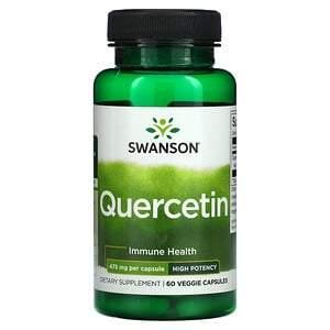 Swanson, Quercetin, 475 mg, 60 Veggie Capsules - HealthCentralUSA
