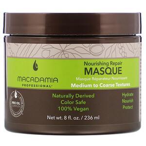 Macadamia Professional, Nourishing Repair Masque, Medium to Coarse Textures, 8 fl oz (236 ml) - HealthCentralUSA