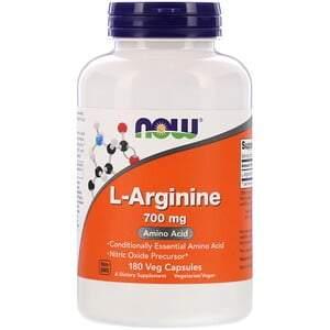 Now Foods, L-Arginine, 700 mg, 180 Veg Capsules - HealthCentralUSA